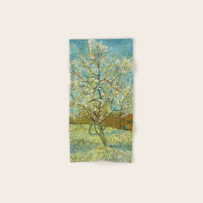 Vincent van Gogh "The pink peach tree" Bath Towel Gallery Image 1