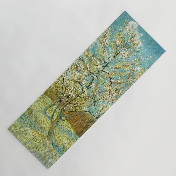 Vincent van Gogh "The pink peach tree" Yoga Mat Gallery Image 1