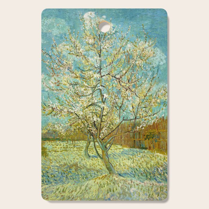 Vincent van Gogh "The pink peach tree" Cutting Board Gallery Image 1