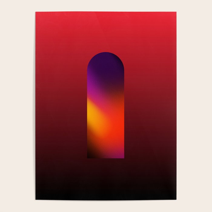 Another Dimension Flash - Ombre Colors Minimalist Modern Abstract Illustration  Poster Gallery Image 4