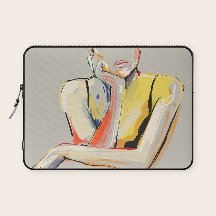 Minimal Abstract Woman 3 Laptop Sleeve Gallery Image 1