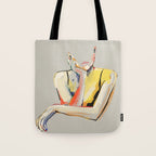 Minimal Abstract Woman 3 Tote Bag Gallery Image 1