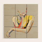 Minimal Abstract Woman 3 Wood Wall Art Gallery Image 1