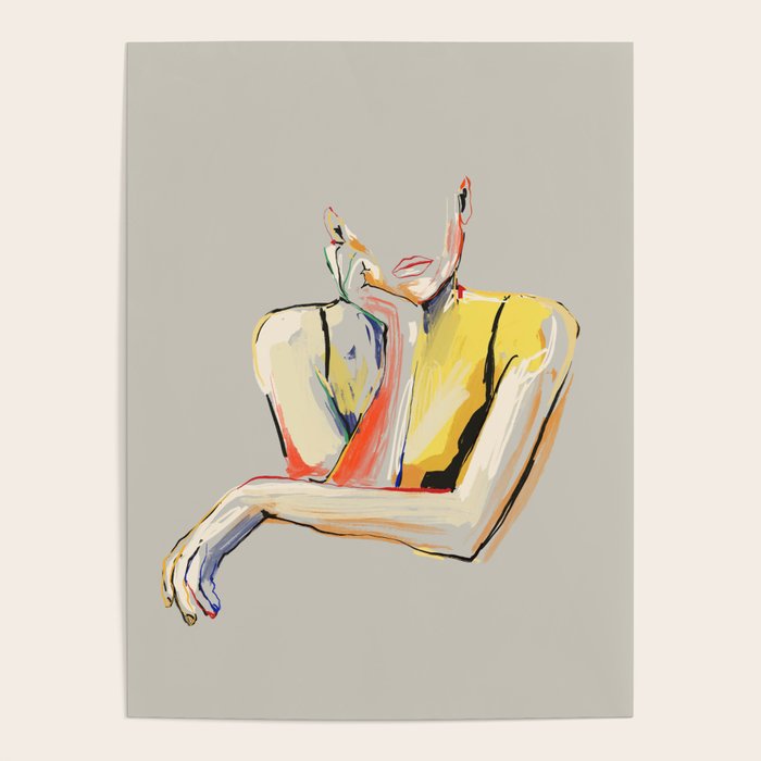 Minimal Abstract Woman 3 Poster Gallery Image 4