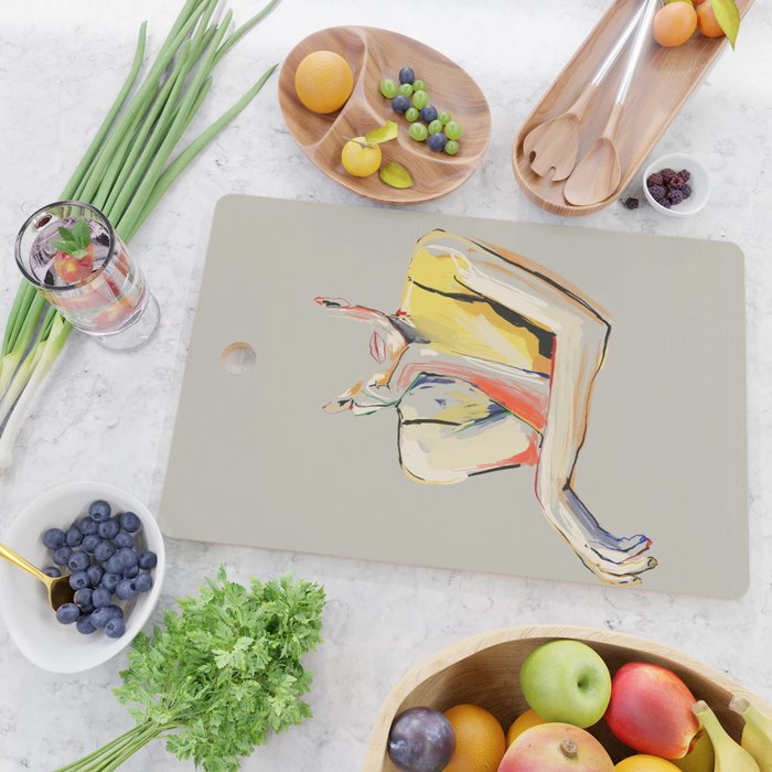 Minimal Abstract Woman 3 Cutting Board Gallery Image 2