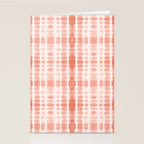 Shibori Stripe - Coral Blush Stationery Card Gallery Image 2