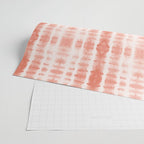 Shibori Stripe - Coral Blush Wrapping Paper Gallery Image 2