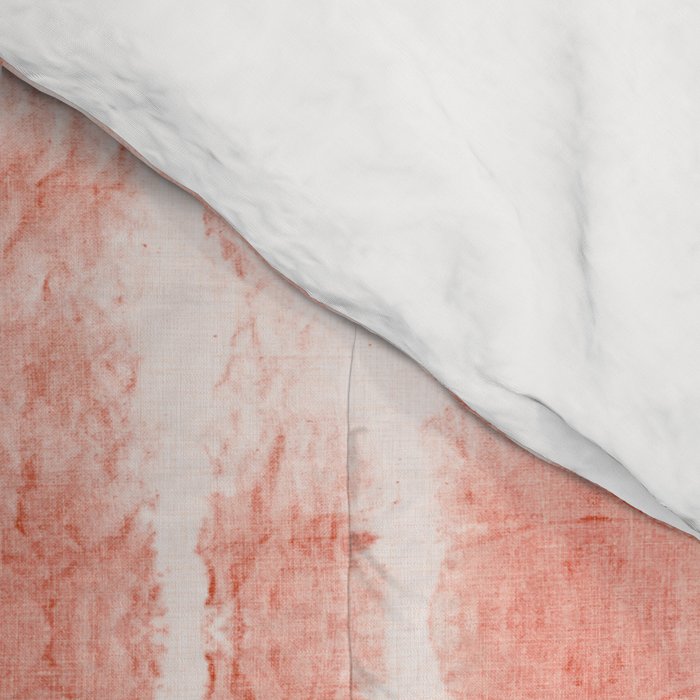 Shibori Stripe - Coral Blush Comforter Gallery Image 4