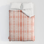 Shibori Stripe - Coral Blush Duvet Cover Gallery Image 6