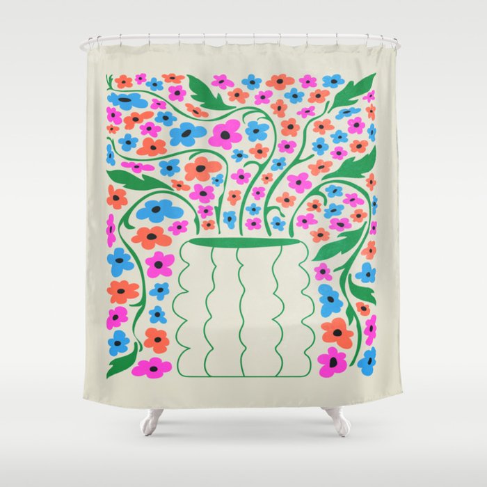 Flower Market 08: Rome Shower Curtain Gallery Image 1
