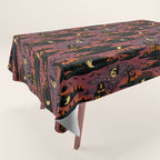 Halloween Night - Bonfire Glow Tablecloth Gallery Image 1