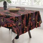 Halloween Night - Bonfire Glow Tablecloth Gallery Image 3