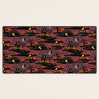 Halloween Night - Bonfire Glow Desk Mat Gallery Image 3