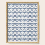 Vintage Bows VII Neutral Blue Serving Tray Gallery Image 1