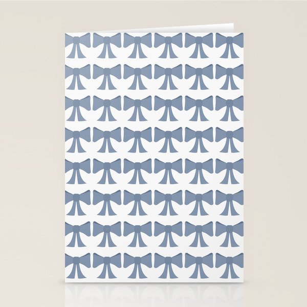 Vintage Bows VII Neutral Blue Stationery Card Gallery Image 2