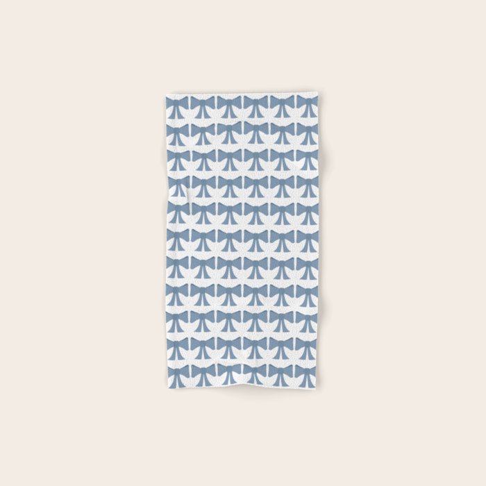 Vintage Bows VII Neutral Blue Bath Towel Gallery Image 1