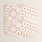 Seventies Daisies Pattern Wrapping Paper Gallery Image 3