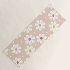 Seventies Daisies Pattern Yoga Mat Gallery Image 1