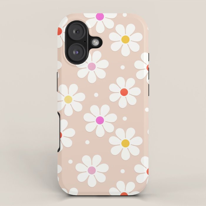 Seventies Daisies Pattern iPhone Case Gallery Image 1