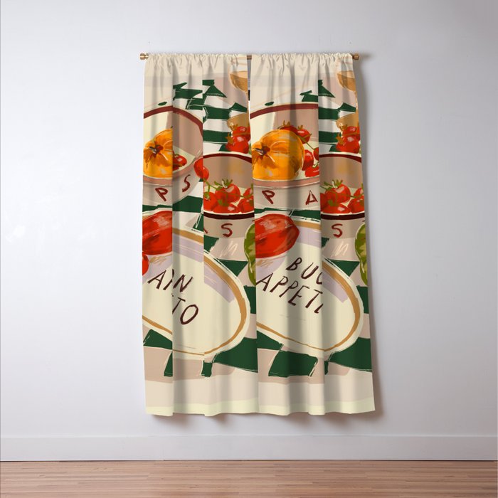 Buon Appetito Window Curtain Gallery Image 3