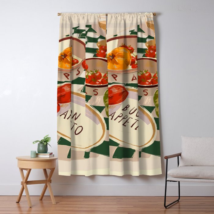 Buon Appetito Window Curtain Gallery Image 1