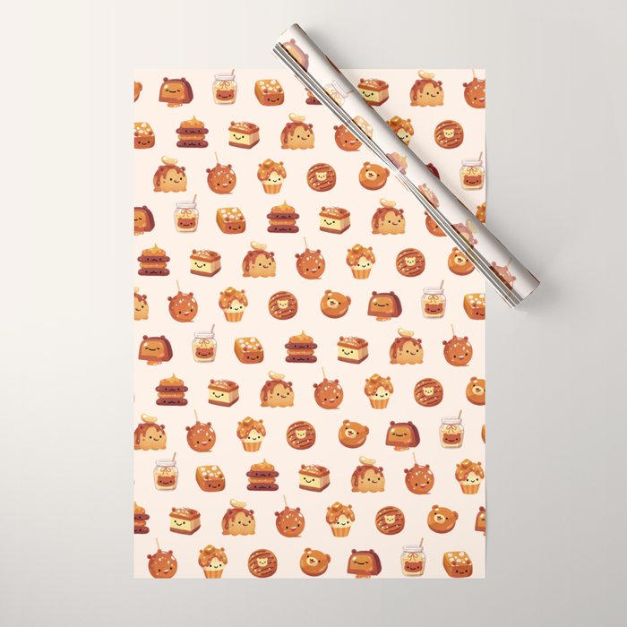 Salted caramel bear Wrapping Paper Gallery Image 1
