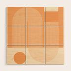 Abstract Shapes 7 Wood Wall Art Gallery Image 1