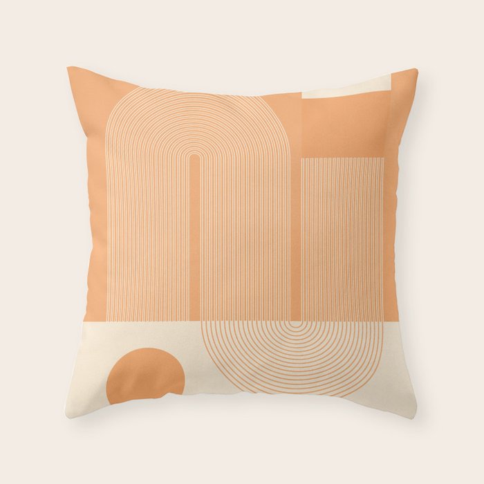 Abstract Shapes 7 Throw Pillow Gallery Image 1