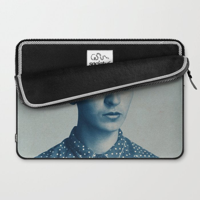 for Frida ~ with border Laptop Sleeve Gallery Image 2