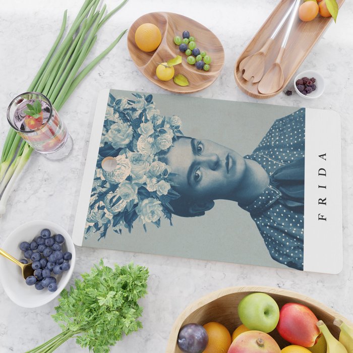 for Frida ~ with border Cutting Board Gallery Image 2