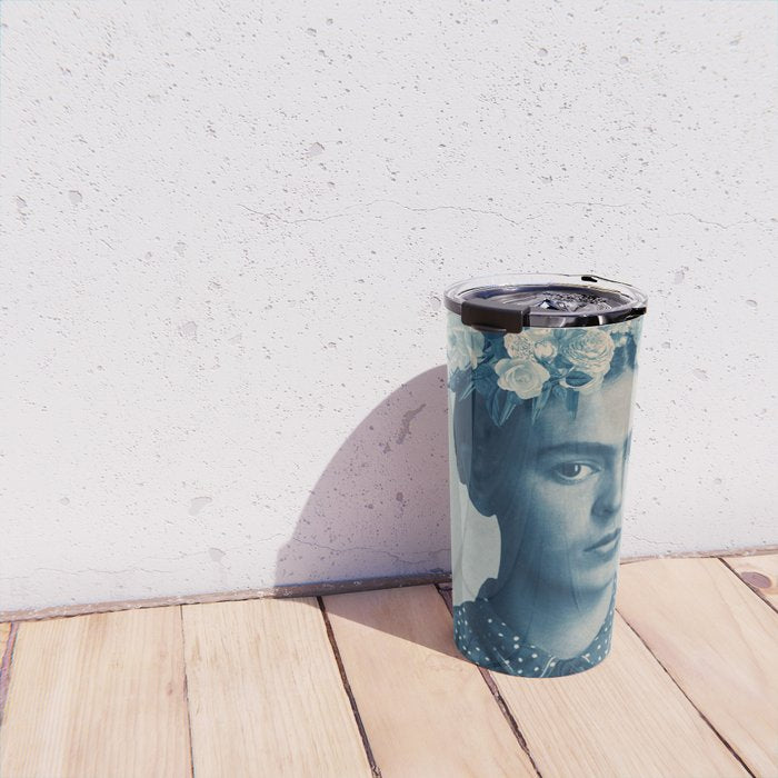 for Frida ~ with border Travel Mug Gallery Image 4