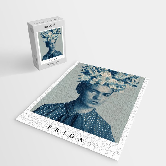 for Frida ~ with border Jigsaw Puzzle Gallery Image 2