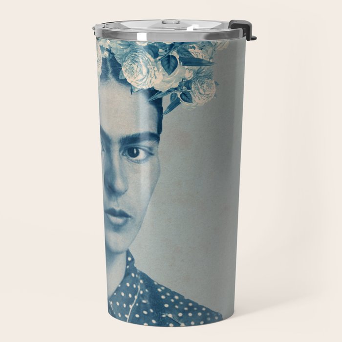for Frida ~ with border Travel Mug Gallery Image 2