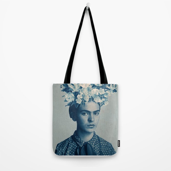 for Frida ~ with border Tote Bag Gallery Image 2