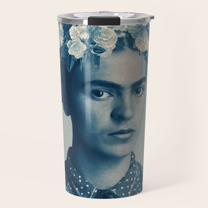 for Frida ~ with border Travel Mug Gallery Image 1
