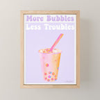 Bubble Tea Boba Tea Pastel Mini Art Print Gallery Image 1