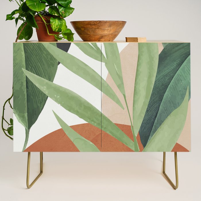 Tropical Leaves 7 Credenza Gallery Image 1