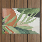 Tropical Leaves 7 Outdoor Rug Gallery Image 1