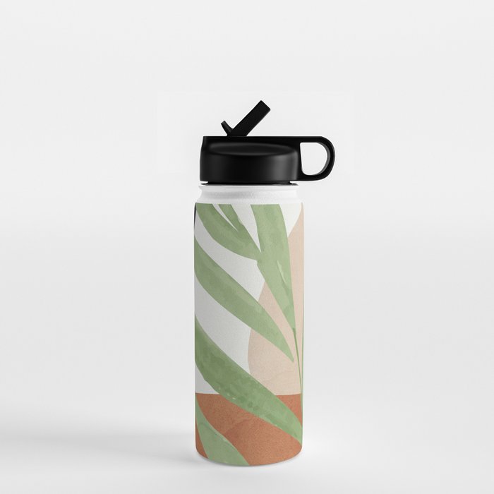 Tropical Leaves 7 Water Bottle Gallery Image 1