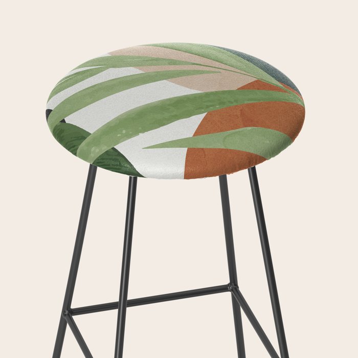 Tropical Leaves 7 Stool Gallery Image 2
