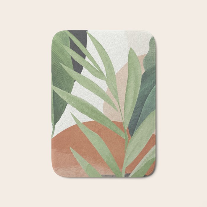 Tropical Leaves 7 Bath Mat Gallery Image 1