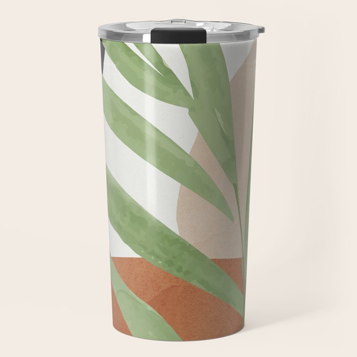 Tropical Leaves 7 Travel Mug Gallery Image 1