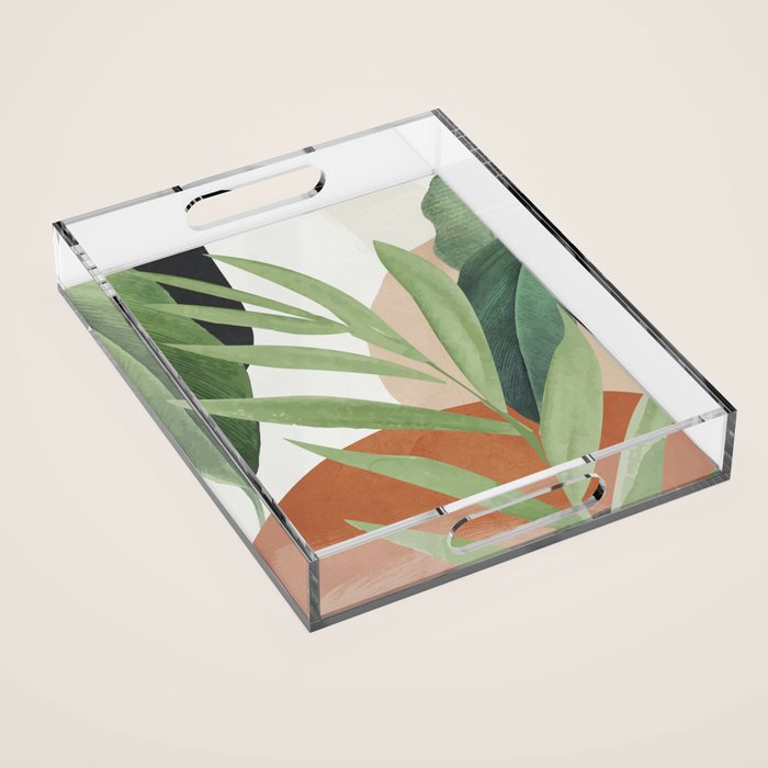 Tropical Leaves 7 Acrylic Tray Gallery Image 1