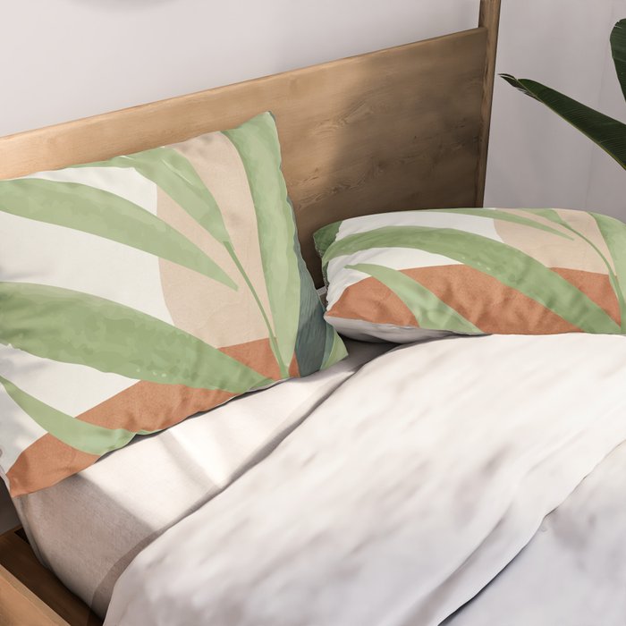 Tropical Leaves 7 Pillow Sham Gallery Image 2
