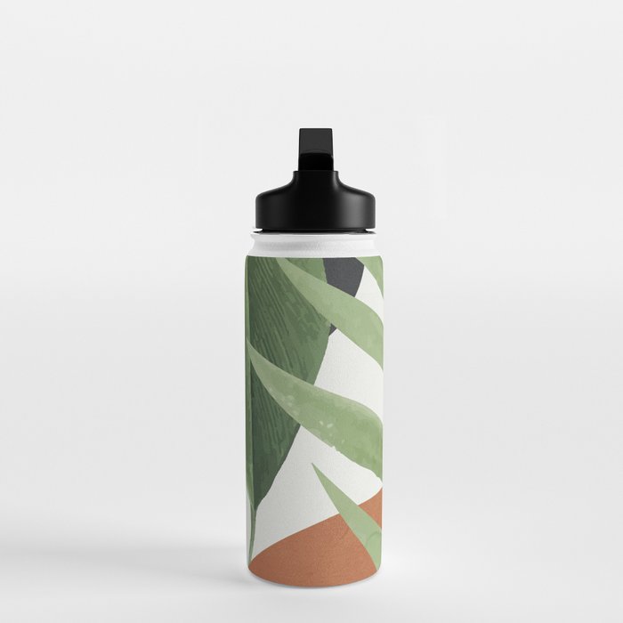 Tropical Leaves 7 Water Bottle Gallery Image 3