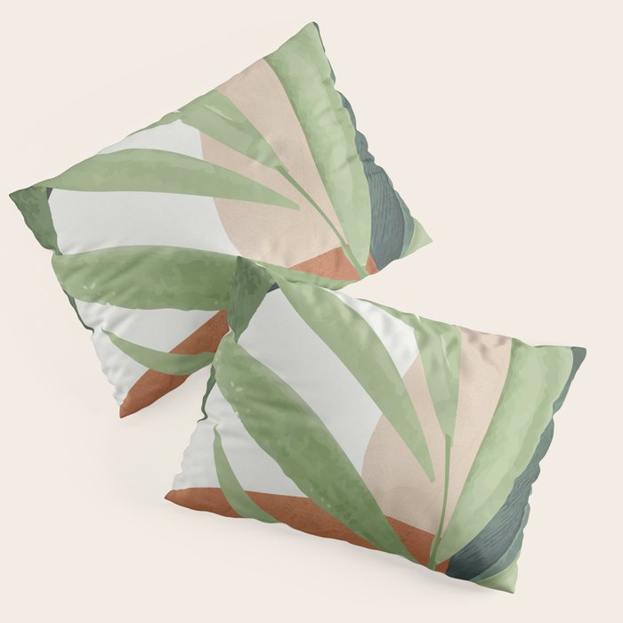 Tropical Leaves 7 Pillow Sham Gallery Image 1