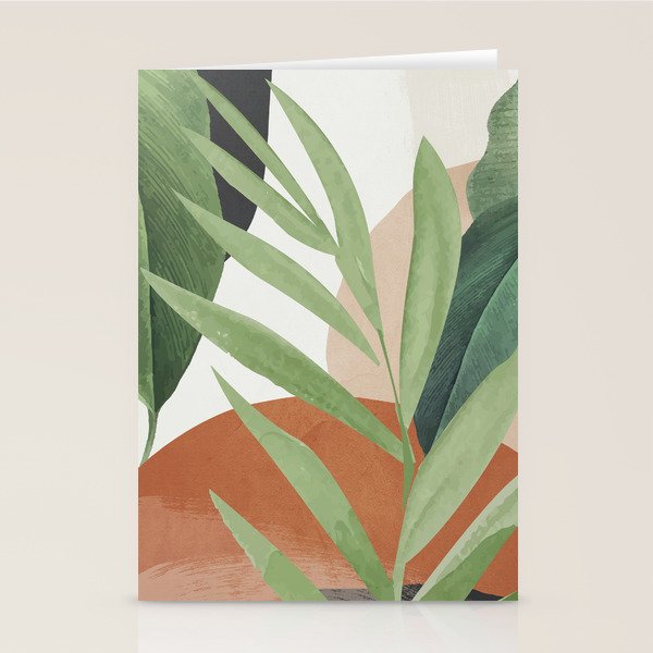 Tropical Leaves 7 Stationery Card Gallery Image 2