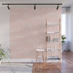 Self Love Boobs Pattern on peach Wall Mural Gallery Image 1