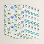 Mid-century Modern Chairs with Beagle Dogs Wrapping Paper Gallery Image 3