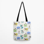 Mid-century Modern Chairs with Beagle Dogs Tote Bag Gallery Image 2